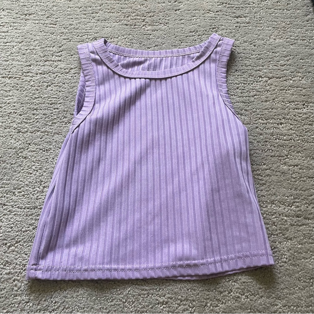 Purple shein crop top